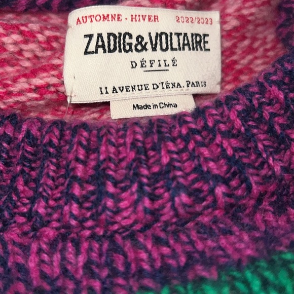 Zadig & Voltaire ⭐️NWT⭐️ MULTICOLOUR
"Cyrka' sweater size M - Picture 4 of 5